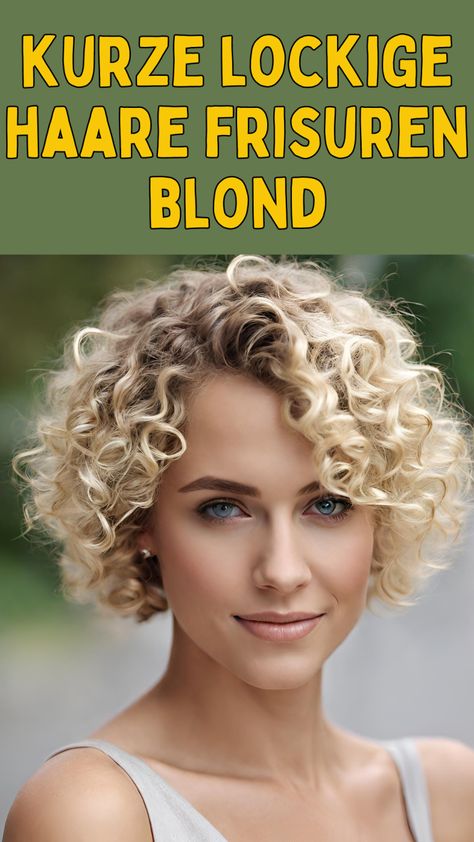 Entdecken Sie, wie kurze lockige Haare Frisuren blond Ihr Leben verändern können! - Frisur Ideen Short Curly Bob Hairstyles, Short Curly Hairstyles For Women, My New Haircut, Know How, Short Curly Bob, Curly Bob Hairstyles, Blonde Bobs, New Haircuts, Dark Blonde