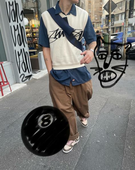 Stussy Knit, Collegiate Prep, Outfit Inspo, Clothes