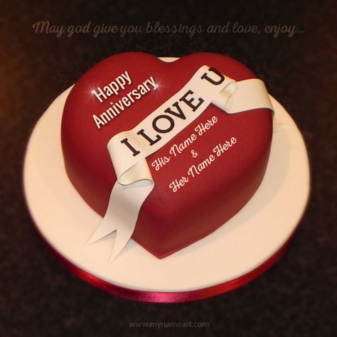 Anniversary Blessing Wishes Picture Heart Shaped Birthday Cake, Heart Birthday Cake, Rodjendanske Torte, Cake For Boyfriend, Heart Shaped Cake, Whiskey Cake, Birthday Cake For Husband, New Birthday Cake, Cake For Husband