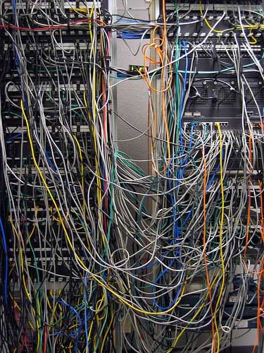 Cable Messes: Want Meatballs With That? Server Room, System Administrator, Computer Cables, Inside Job, Network Cable, Ap Art, Cable Management, Kingfisher, Work Out