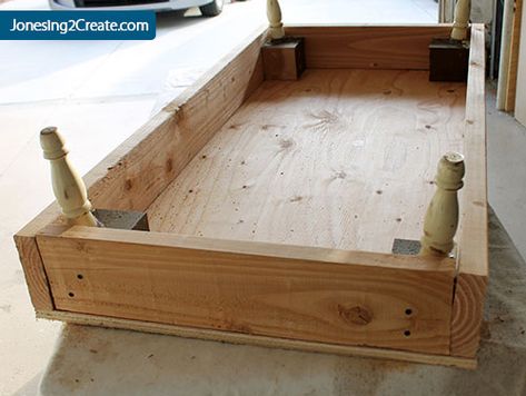 Crib Mattress Ottoman Tutorial - Jonesing2Create Crib Mattress Bench, Crib Mattress Repurpose, Twin Mattress Couch, Diy Crib Mattress, Diy Cubbies, Mattress Couch, Diy Mattress, Baby Mattress, Diy Ottoman