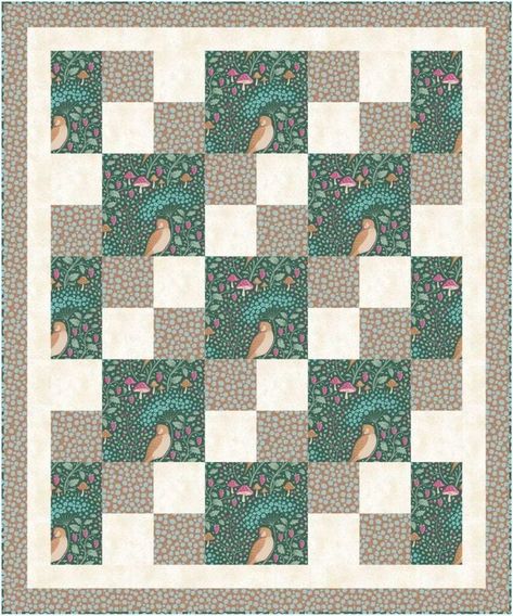 The Easiest 3 Yard Quilt Pattern Ever! | She Sews! | Bloglovin’ Square Quilt Patterns Easy Free, Large Scale Quilt Pattern, 4 Patch Quilts, Two Color Quilts Patterns Free, 3 Color Quilts, Oh My Stars Quilt Pattern, Simple Baby Quilt Patterns, Wonky Quilt Blocks, Scrappy Quilt Patterns Free