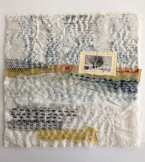 Art Fibres Textiles, Cas Holmes, Spirit Cloth, Boro Stitching, Quilt Modernen, Textile Art Embroidery, Creative Textiles, Textile Fiber Art, Eco Printing