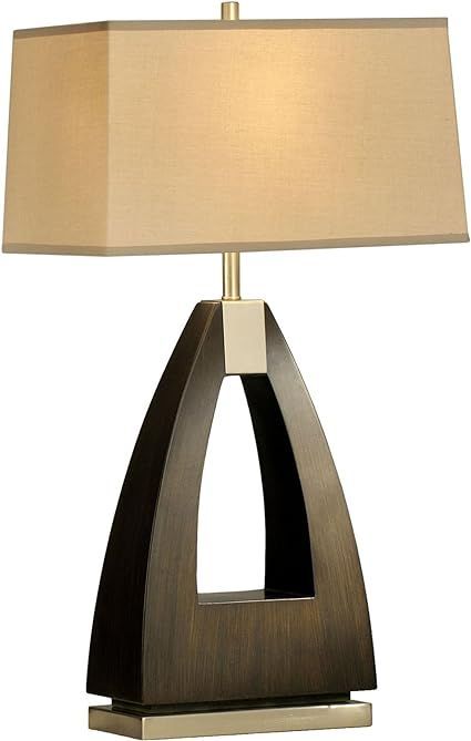 Pecan Wood, Transitional Table Lamps, Justice Design, Lampe Decoration, Contemporary Table Lamps, Portable Table, Weathered Wood, Modern Table Lamp, Linen Shades