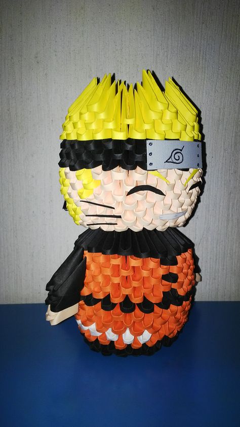 Naruto Shippuden origami 3d Origami Naruto, 3d Origami Tutorial, Basic Origami, Paper Folding Techniques, Origami Step By Step, Animal Illustration Art, Origami 3d, Modular Origami, Easy Paper Crafts Diy