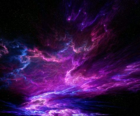 Cosmic sky The Night Sky, Outer Space, Night Sky, The Sky, Wallpapers, Stars, Purple, Blue