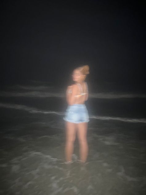 Beach at night Cute Night Beach Pictures, Night Sea Photoshoot, Night Beach Pics Aesthetic, Night Beach Photos With Flash, Night Beach Snap, Beach Pictures Poses Instagram Night, Night Beach Pics With Flash, Late Night Beach Pictures, Beach Pics At Night