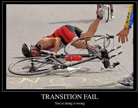 Need a pick-me-up? At least you've never done one of these in transition.....or have you? Stay focused. http://bit.ly/Zhuwt5 #triathlon #transitionfail Triathlon Humor, Ironman Triathlon Motivation, Triathlon Quotes, Triathlon Transition, Sprint Triathlon, Diet Inspiration, Ironman Triathlon, Triathlon Training, Running Quotes