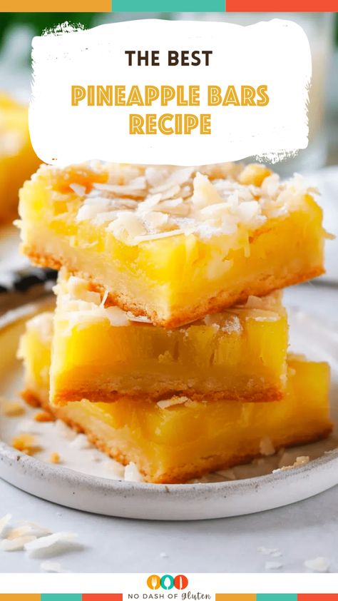 Pineapple Dessert Easy, Pineapple Bars, Italian Treats, Best Spaghetti Recipe, Pineapple Squares, Gluten Free Holiday Recipes, Pineapple Dessert Recipes, Pineapple Desserts, Pineapple Recipes