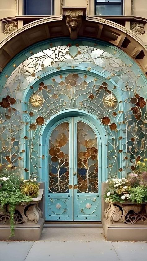 Unusual Doors, Art Nouveau Arquitectura, Art Picasso, زجاج ملون, Gorgeous Doors, Art Nouveau Architecture, Cool Doors, Bohemian Lifestyle, Boho House