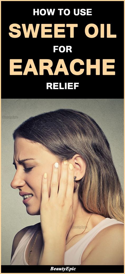 How to use sweet oil for earache Sweet Oil For Earaches, Oil For Earache, Sweet Oil For Ears, Oils For Ear Ache, Earache Relief, Fluid In Ears, Earache Remedies, Medical Remedies, Clean Ears