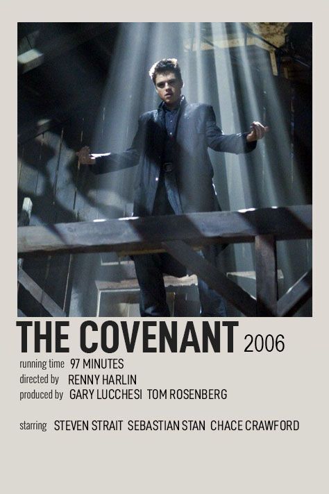 The Covenant Movie Poster, The Covenant 2006, The Covenant Movie, Covenant Movie, Warren Peace, Fall Movies, Minimal Posters, Posters Minimalist, Comfort Movies