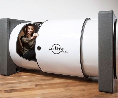 Sleep Pod: A Sleeping Capsule Which is Both Soundproof and Fireproof Nap Pod, Sleep Pod, Sleep Box, Pod Hotels, Sleeping Pods, Bathroom Blinds, Capsule Hotel, Bedroom Blinds, Diy Blinds