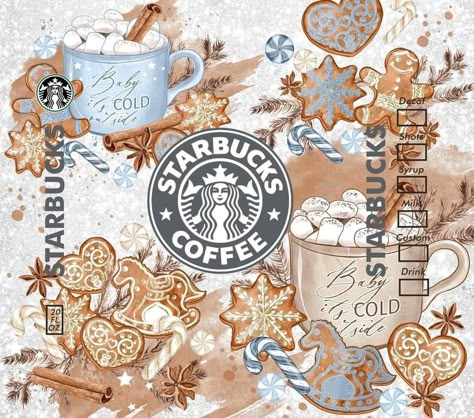 Starbucks Wallpapers, Circut Joy, Sewing Business Logo, Decal Business, Starbucks Wallpaper, Cricut Cups, Starbucks Cup Art, Starbucks Design, Sublimation Wraps