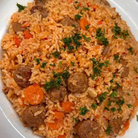 One Pot Sausage & Rice Recipe One Pot Sausage, Pork Milanese, Sausage And Rice, Sausage Rice, A Lot Of Food, One Pot Meal, One Pot Dinner, Peppers Recipes, Pot Meals