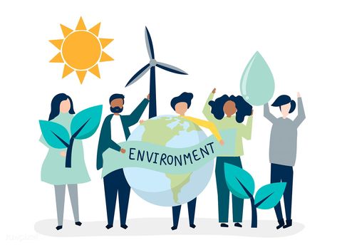 People with environmental sustainability concept | free image by rawpixel.com Unique Business Ideas, Planet Drawing, Free Illustration Images, Environmental Justice, Environmental Sustainability, Environmental Conservation, Environmental Awareness, Green City, Circular Economy