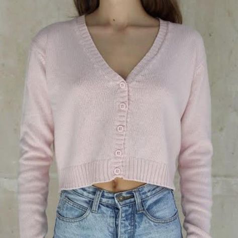 Brandy Melville Billie Sweater, Light Pink Cardigan, Stiles Stilinski, Pink Cardigan, Basic Outfits, Brandy Melville, Brandy, Light Pink, My Style