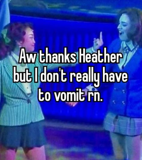 Musical Theatre Whispers, Heathers Funny, Jd Heathers, Heathers Fan Art, Heathers Musical, Heathers Movie, Veronica Sawyer, Heathers The Musical, Theater Kid