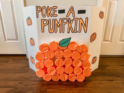 Let students poke the cup and find the treat inside Poke A Cup Game Thanksgiving, Prize Board Ideas, Punch Hole Game, Punch A Pumpkin Game, Pumpkin Relay Race, Thanksgiving Game Prizes, Poke A Pumpkin Game, Pumpkin Punch Game, Poke A Pumpkin