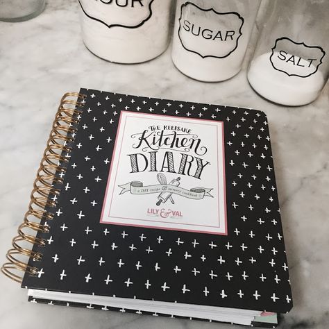 Product Review: The Keepsake Kitchen Diary DIY Cookbook | Fab Everyday Valerie Mckeehan, Cookbook Illustration, Kitchen Diary, Cook Book Ideas, Diy Recipe Book, Recipe Book Ideas, Lily And Val, Diy Cookbook, Recipe Book Design