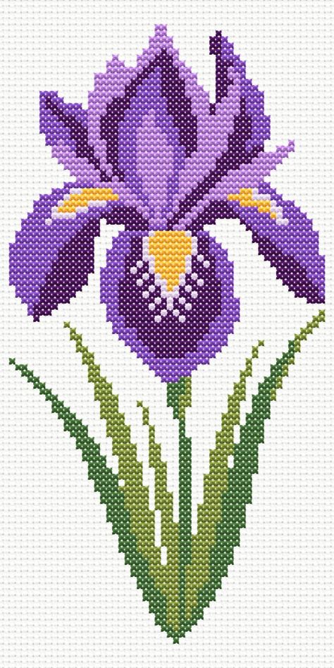 Easy Flower Embroidery, Geometric Cross Stitch, Flower Cross Stitch Pattern, Cross Stitch Necklace, Unique Cross Stitch, Flower Cross Stitch, Christian Cross Stitch, Embroidery Stitches Beginner, Cross Stitch Tutorial