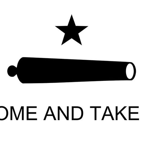 Come and take it Flag (Texas). #comeandtakeit #comentakeit  #lonestarstate #texan #texanpride #texasproud Come And Take It Texas, Come And Take It Flag, Texas State Flag, Texas Forever, Come And Take It, Texas Flag, Texas Flags, Garage Art, Texas State