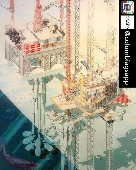 Architecture Axonometric, Speculative Architecture, Crazy Places, Arch Inspiration, Types Of Renewable Energy, Interstellar Space, Architectural Representation, Section Drawing, Scale Drawing