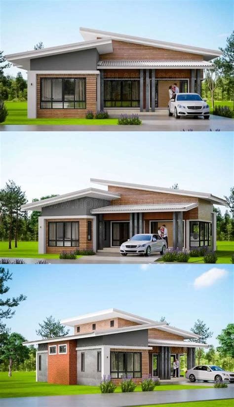 Flat Roof House Designs, Villa Architecture, Modern Bungalow House Design, Flat Roof House, One Storey House, Double Storey House, House Roof Design, Modern Bungalow House, House Plan Gallery