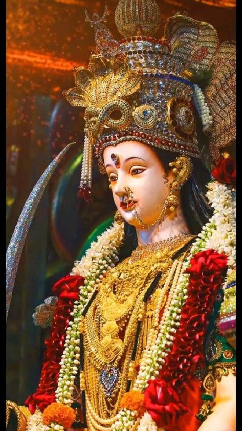 Durga Mata Hd Wallpaper, Ambe Maa Photo, Maa Durga Wallpaper, Navratri Maa Durga, Durga Wallpaper, Maa Durga Hd, Durgamma Photos, Jay Mata Di, Mother's Pic