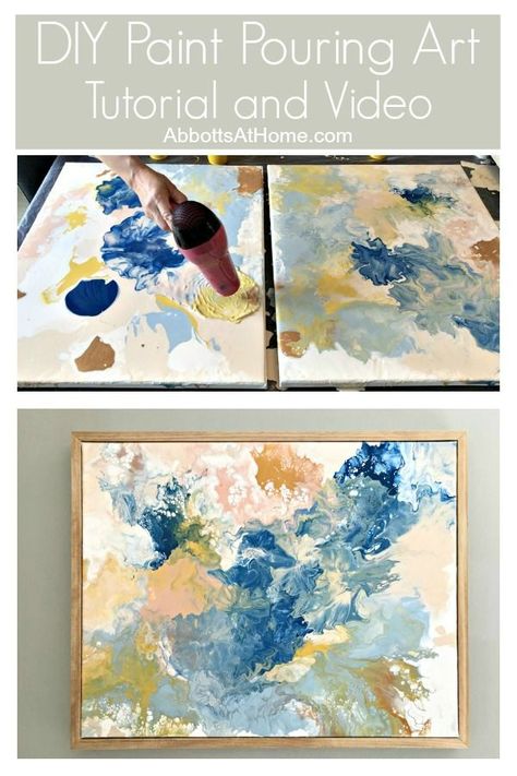 Wall Art Idea, Easy Diy Paint, Art Projects For Adults, Diy Wand, Dekor Diy, Paint Pouring, Diy Art Projects, Art Idea, Pouring Art