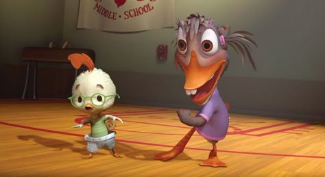 Duck From Chicken Little, Abby Mallard, Chicken Little Disney, Chicken Wallpaper, Disney Live Action Movies, Chicken Little, Disney Cookies, Disney Wiki, Cartoon As Anime