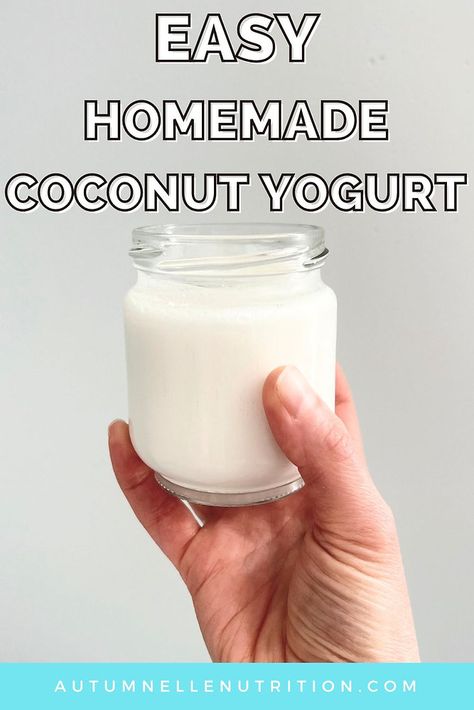 How To Make Homemade Coconut Yogurt [Easy Recipe] Coconut Yogurt Recipe, Homemade Coconut Yogurt, Healthy Breakfast Alternatives, Homemade Yogurt Recipes, Cashew Yogurt, Coconut Milk Yogurt, Making Yogurt, Diy Coconut, Yummy Healthy Breakfast