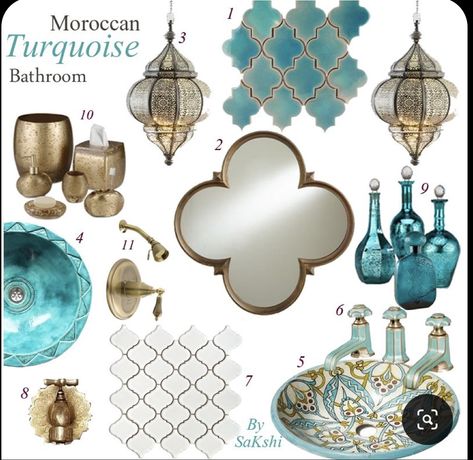 Moroccan Bathroom Ideas, Moroccan Bathroom, Moroccan Interior Design, Moroccan Style Interior, Moroccan Room, Moroccan Inspiration, Moroccan Theme, Moroccan Living Room, Moroccan Home Decor