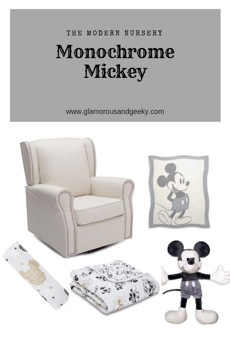 Mickey Aesthetic, Mickey Nursery, Mickey Room, Disney Baby Nurseries, Mickey Mouse Nursery, Finding Nemo Baby, Nursery Aesthetic, Girl Nursery Crib, Mouse Nursery