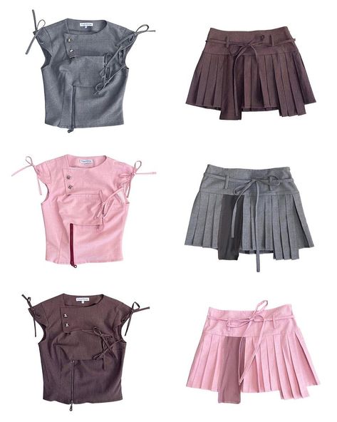 Mix n Match!! Our multi-wear zipper top and asymmetric pleated skirt sets are available NOW on our website! Ready to ship with no made to… | Instagram Grey Pleated Skirt, Diy Clothes Design, Pleated Skirts, Forever Grateful, Skirt Sets, Kendall Jenner Style, Zipper Top, Upcycle Clothes, Mix N Match