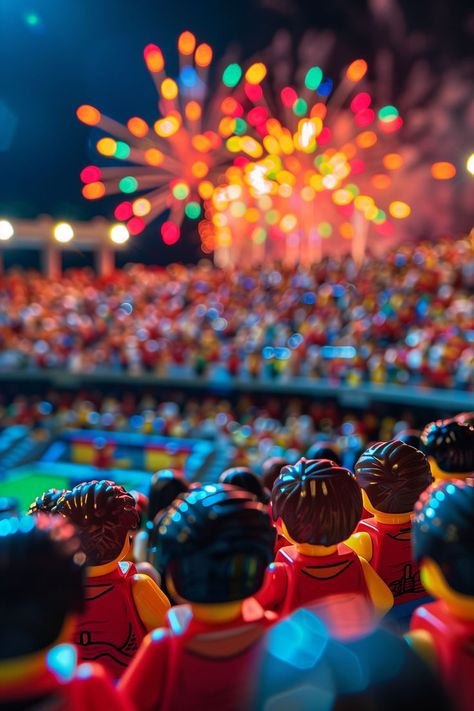 Lego Night, Lego Figurine, 90s Wallpaper, Stadium Lighting, Heaven Art, Lego Custom Minifigures, Lego Harry Potter, Lego News, Fireworks Display