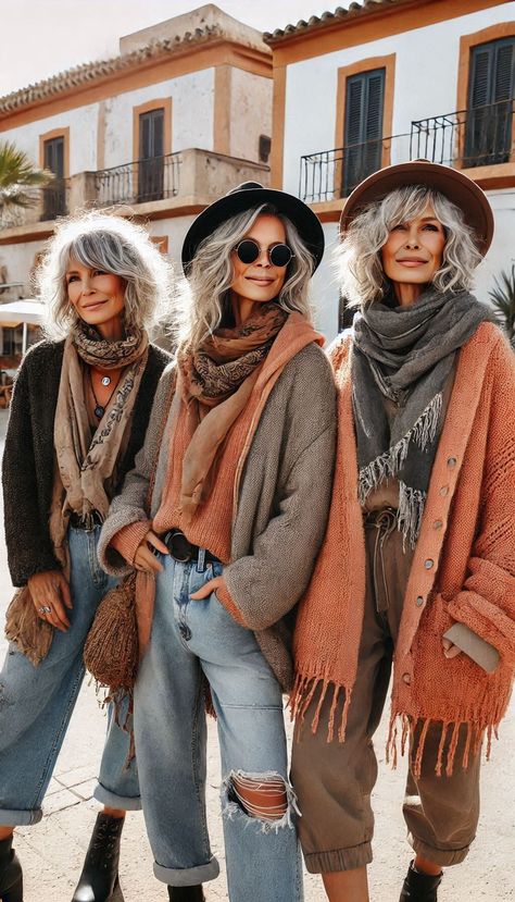 Life's a Peach - Boho Style / Inspiration | Sand & Lava Preppy Boho Outfits, Beltane Outfit, Hippie Mom Style, Boho Chic Outfits Bohemian, Boho Style Outfits Winter, Island Vibes Outfits, Winter Hippie Outfits Boho, Boho Christmas Outfit, Boho Maternity Outfits