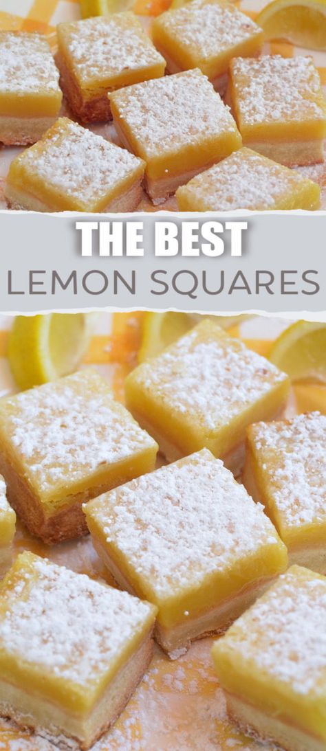 Banana Split Dessert, Lemon Bars Easy, Lemon Bars Recipe, Lemon Squares, Cheesecake Pie, Dessert Simple, Milk Shakes, Lemon Bars, Bars Recipe