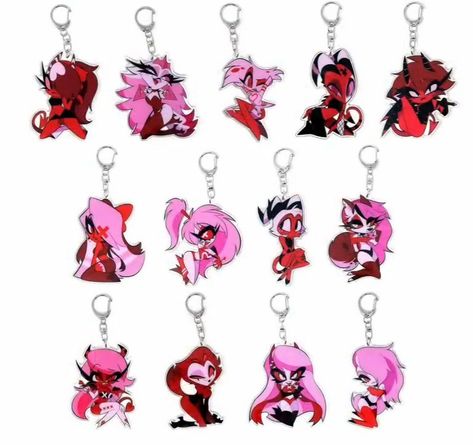 Helluva Boss Valentines Day Merch, Helluva Boss Valentines Merch, Hazbin Hotel Official Merch, Helluva Boss Valentines Day, Hazbin Hotel Valentines Day Merch, Hazbin Hotel Merch, Boss Birthday, Artist Alley, Acrylic Keychains