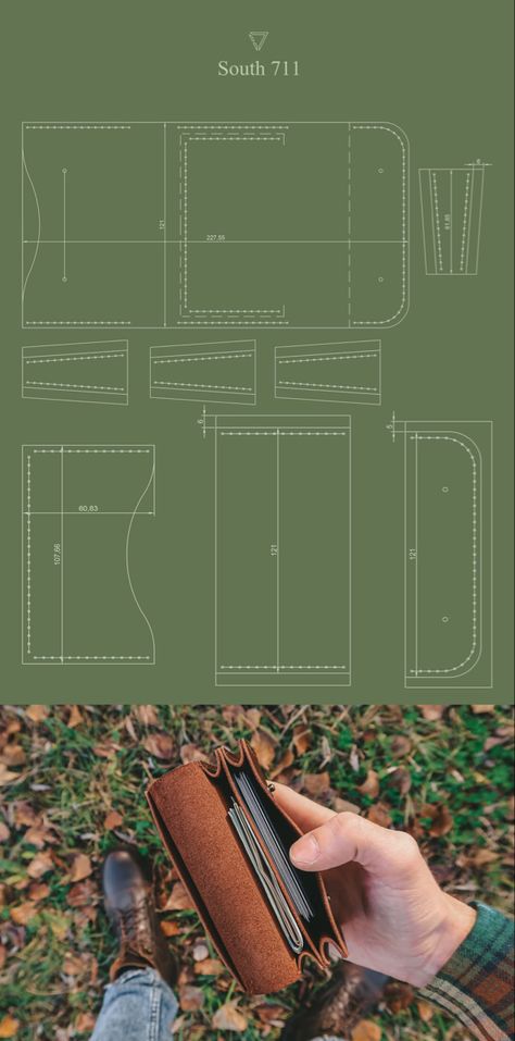 Handcrafted. Link in the description. Leather goods. Free template. Leather Craft Templates Free, Free Leather Templates Pdf, Mens Leather Wallet Pattern Free, Leather Bag Template, Leather Patterns Templates Free, Leather Free Pattern Pdf, Leather Wallet Pattern Free, Leather Craft Patterns Free Printable Templates, Free Leather Patterns Pdf