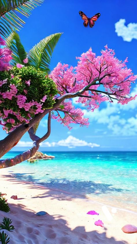 Cute Summer Wallpapers, Beautiful Ocean Pictures, Ocean Pictures, Wallpaper Nature Flowers, Pretty Landscapes, Beautiful Images Nature, Beautiful Locations Nature, Beautiful Landscape Wallpaper, Beautiful Flowers Pictures