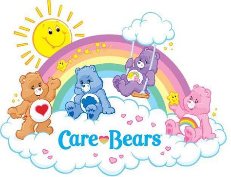 Care bears Logos Care Bears Birthday Party, Care Bears Vintage, Care Bear Party, Care Bear Birthday, Organization Bullet Journal, Care Bears Cousins, Bear Clipart, Bear Pictures, Bear Logo