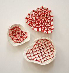 Emily Barletta, Red String, Ceramics Pottery Art, Art Clay, Paper Clay, Ceramic Jewelry, Clay Ceramics, Ceramic Clay, Porcelain Ceramics