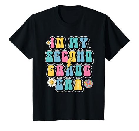 In My Second Grade Era, Back to School Tee, 2nd Grade, Retro T-Shirt Physical Therapy Shirts, Physical Therapist Gifts, Occupational Therapy Shirts, Therapy Gift, Dads Favorite, Wild Girl, Sassy Girl, School Tees, Therapist Gifts