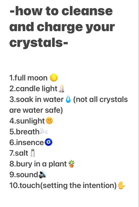 how to cleanse your crystals Clean Crystals How To, When To Charge Crystals, Crystals To Shower With, How To Charge A Crystal, Ways To Cleanse Yourself, How To Cleanse Crystals With Moon Water, How To Purify Crystals, Crystal Charging Methods, Cleanse And Charge Crystals