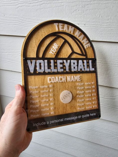 Personalized Volleyball Gift, End of Season Gift, Coach Gift - Etsy Gifts For Volleyball Coaches, Senior Night Volleyball Ideas, Volleyball Coach Gift Ideas, Volleyball Christmas Gifts, Night Volleyball, Coach Gift Ideas, Volleyball Christmas, Volleyball Senior Night, Volleyball Coach Gifts