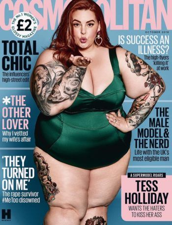 #MediaDesign 7 September 2018 — thoughtfulness in design — <3   Cosmopolitan (UK), October 2018. Cosmopolitan Cover, Tess Holiday, Tess Holliday, Cosmo Girl, Cover Story, Cover Model, Plus Size Models, Cosmopolitan, Body Positivity