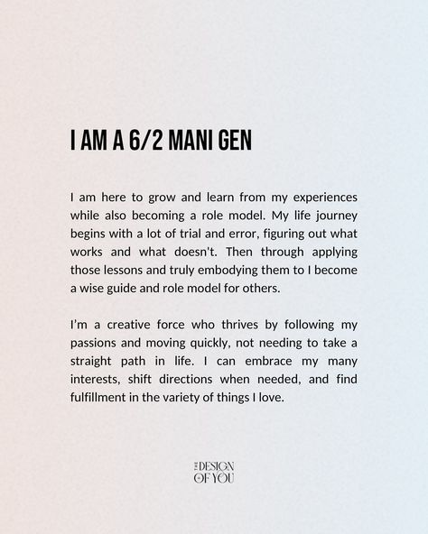 6/2 Profile x The Energy Types 🩷✨ 6/2s are here to be equally a genius and a role model. They have a gift for seeing the potential in things. They are here to balance desire for solitude and their purpose of using their gifts to change the world, while also growing and learning through every experience. Send this to the 6/2s in your life and comment down below if you find yourself resonating with your unique profile x ET 💫 If you are loving human design and want to know how to go deeper, I... Human Design, Change The World, Role Models, How To Become, Finding Yourself, Love You, How To Apply