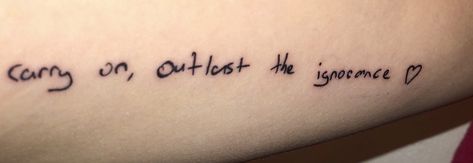 5sos Handwriting Tattoo, Carry On 5sos Tattoo, 5sos Lyric Tattoos, Luke Hemmings Tattoo Ideas, 5sos Tattoo Ideas Lyrics, 5 Seconds Of Summer Tattoo Ideas, 5sos Inspired Tattoos, 5sos Tattoo, Epic Tattoos