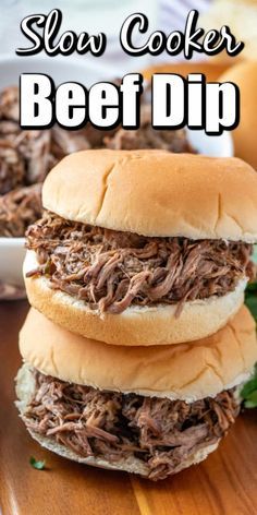 Slow Cooker Beef Dip, Hot Beef Sandwiches, Hot Beef, Slow Cooker Roast Beef, Beef Dip, Affordable Recipes, Recipes Slow Cooker, Crockpot Recipes Beef Stew, Beef Sandwiches